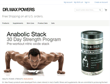 Tablet Screenshot of drmaxpowers.com